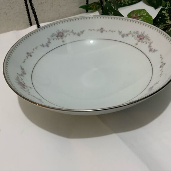 Vintage Noritake Fairmont (Platinum Trim) 6102 8.25” round Bowl A3 - Picture 5 of 6